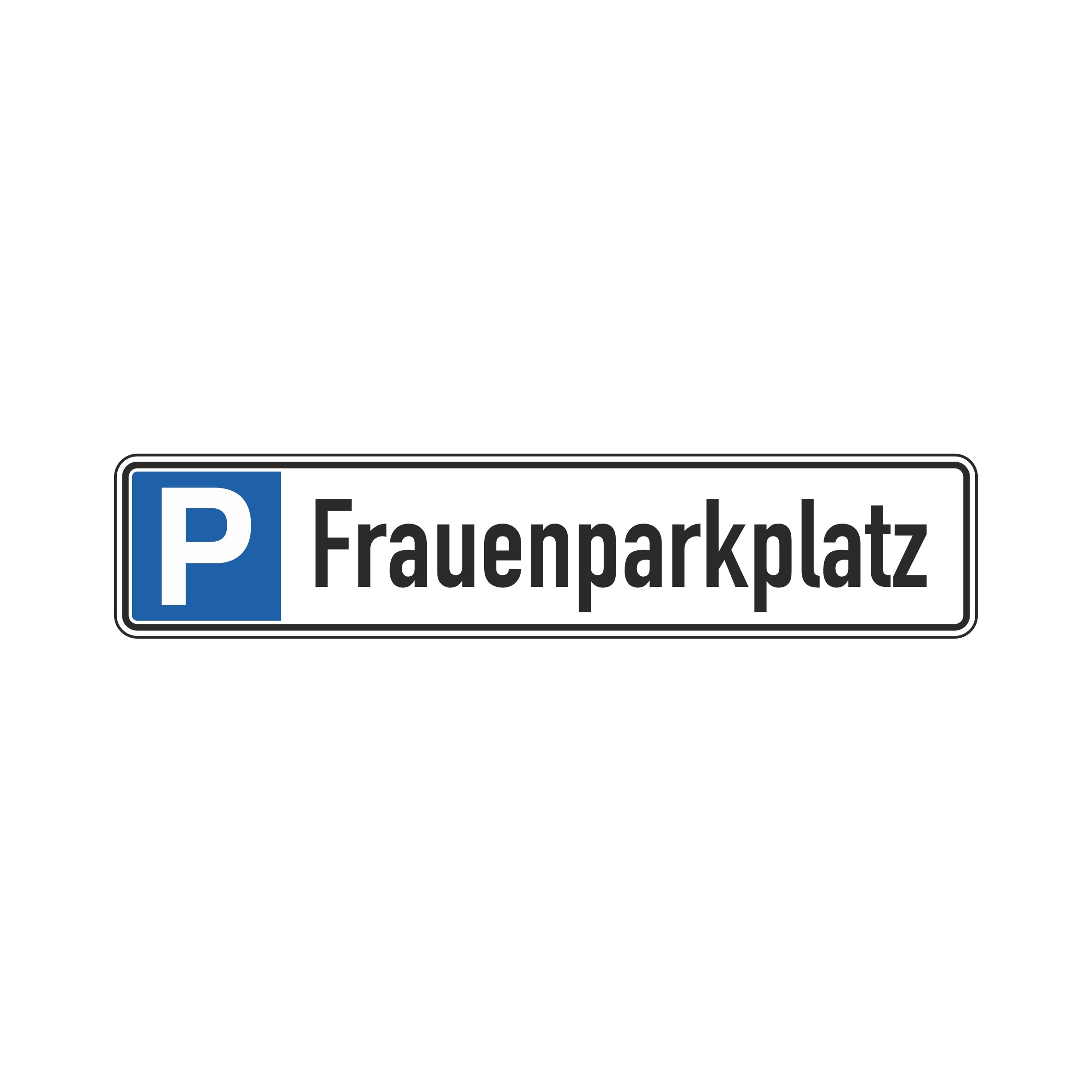 Parkplatzschild "Frauenparkplatz" 52x11cm
