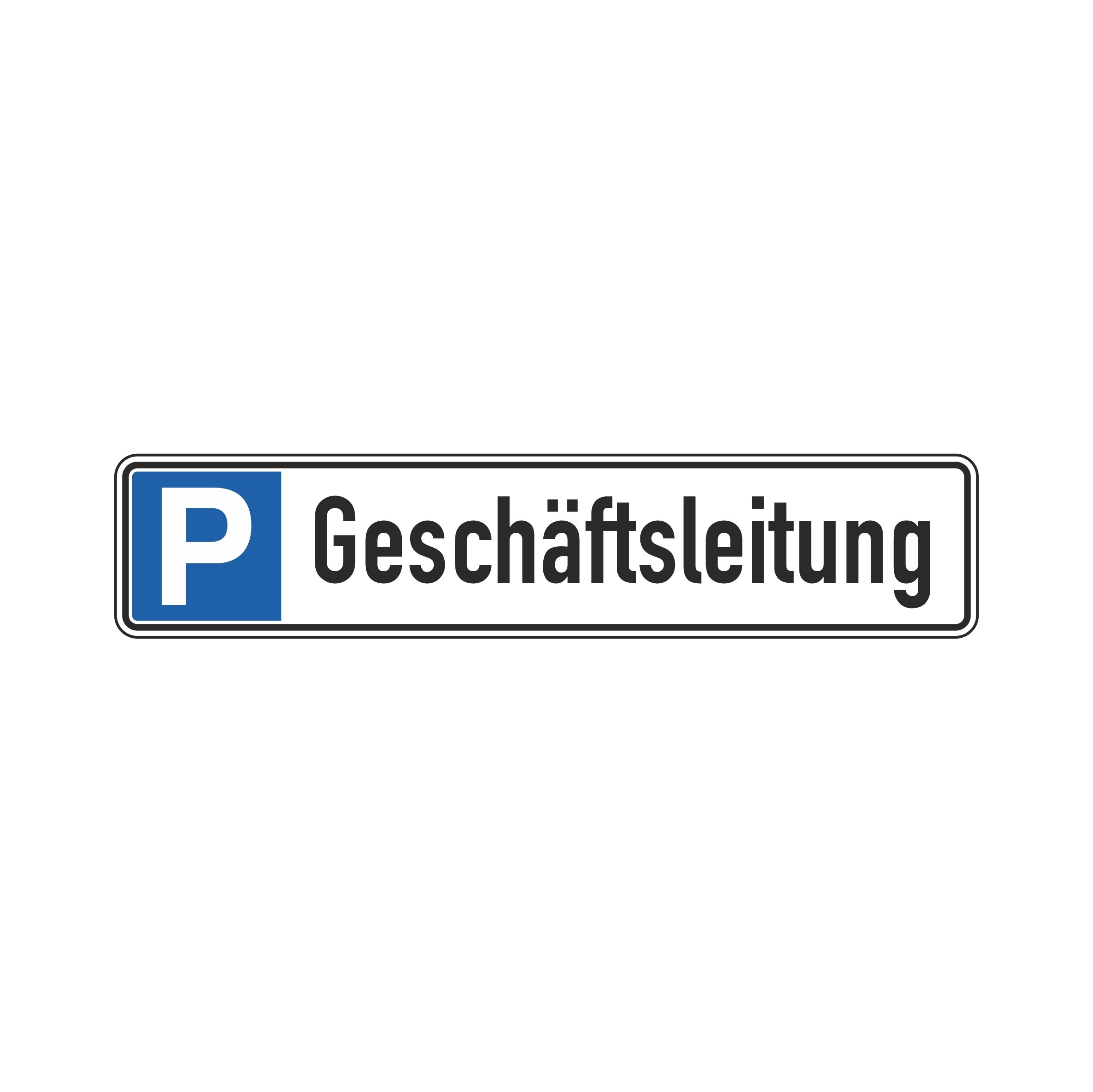 Parkplatzschild "Geschäftsleitung" 52x11cm