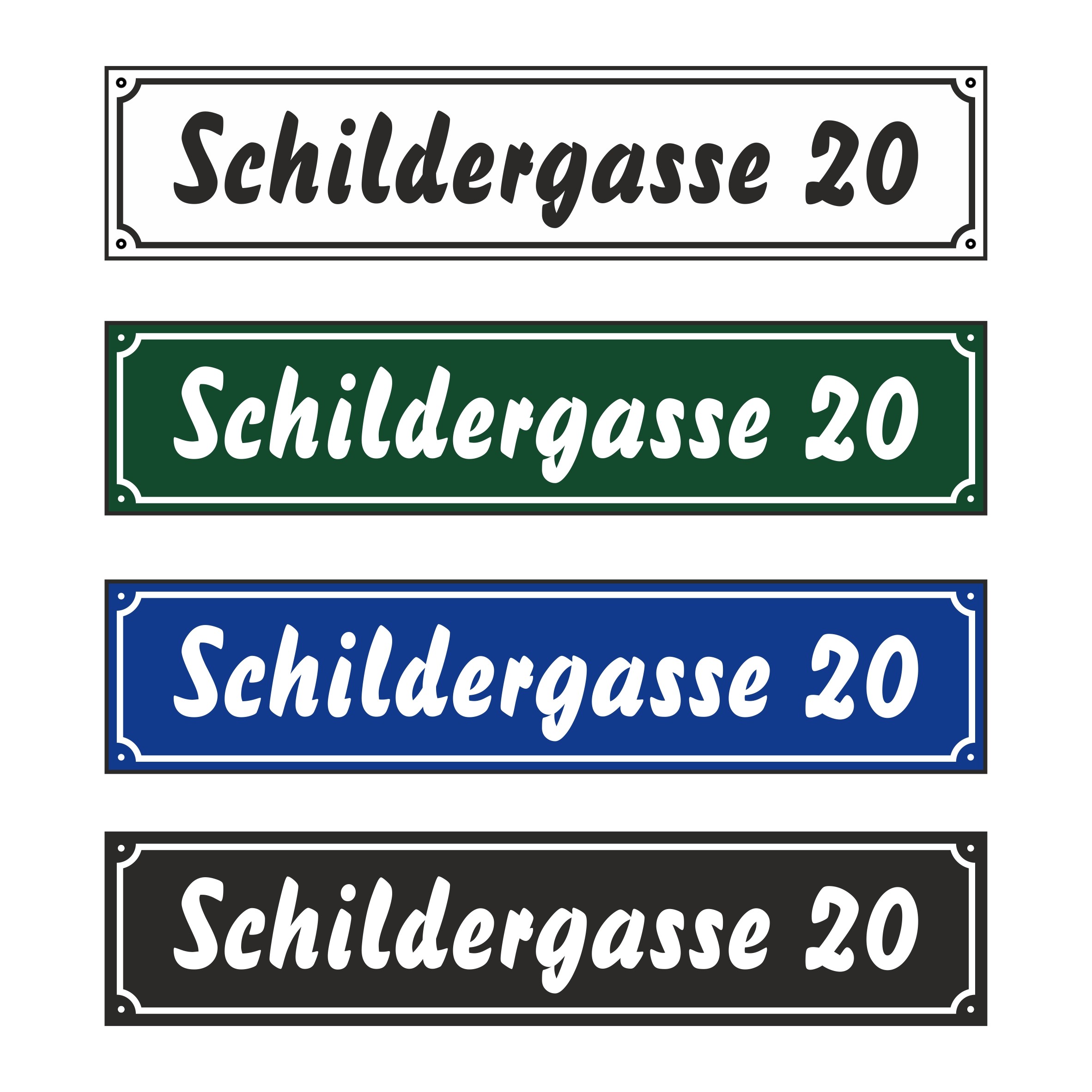 Straßenschild "Brush" 60x13cm