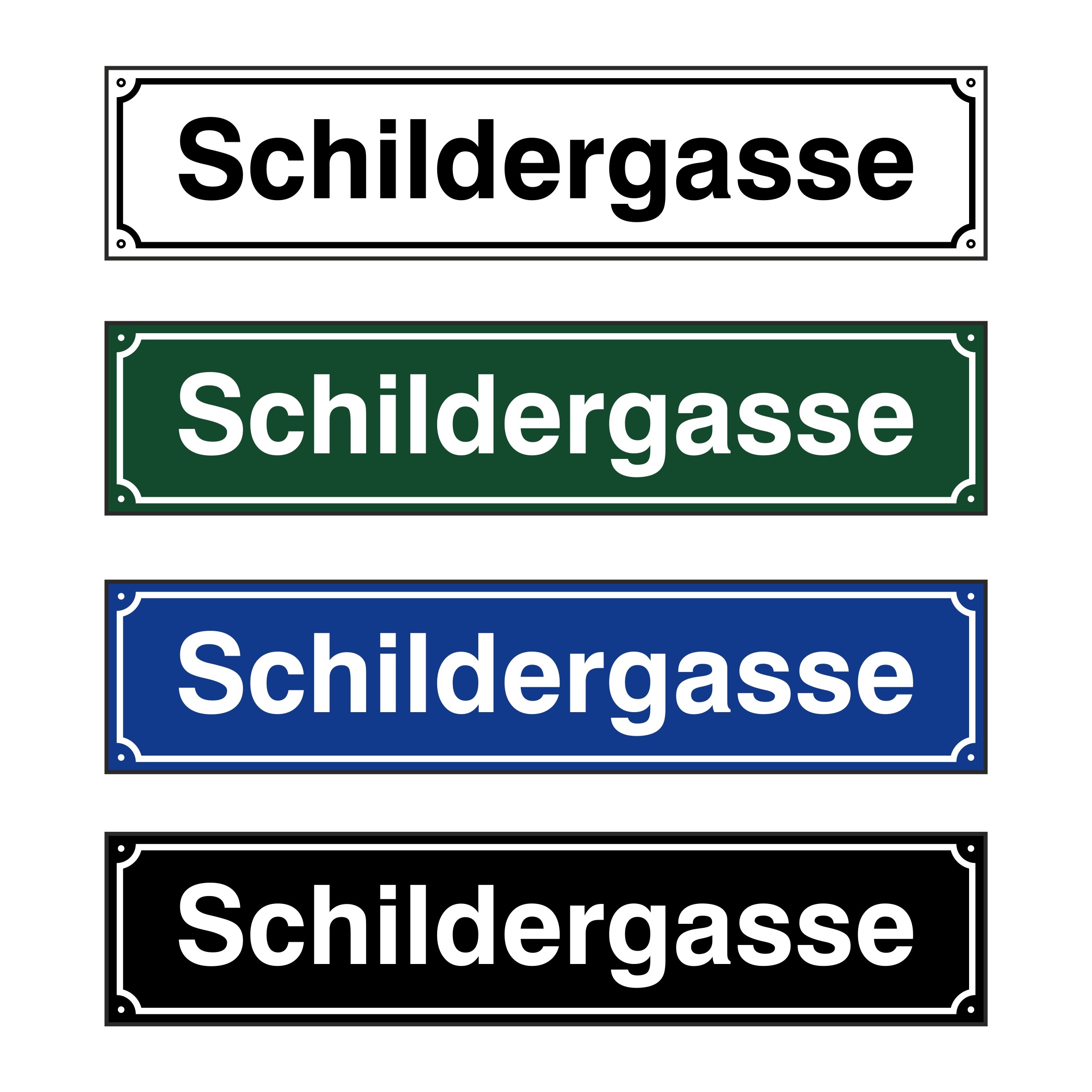 Straßenschild "Swiss" 60x13cm
