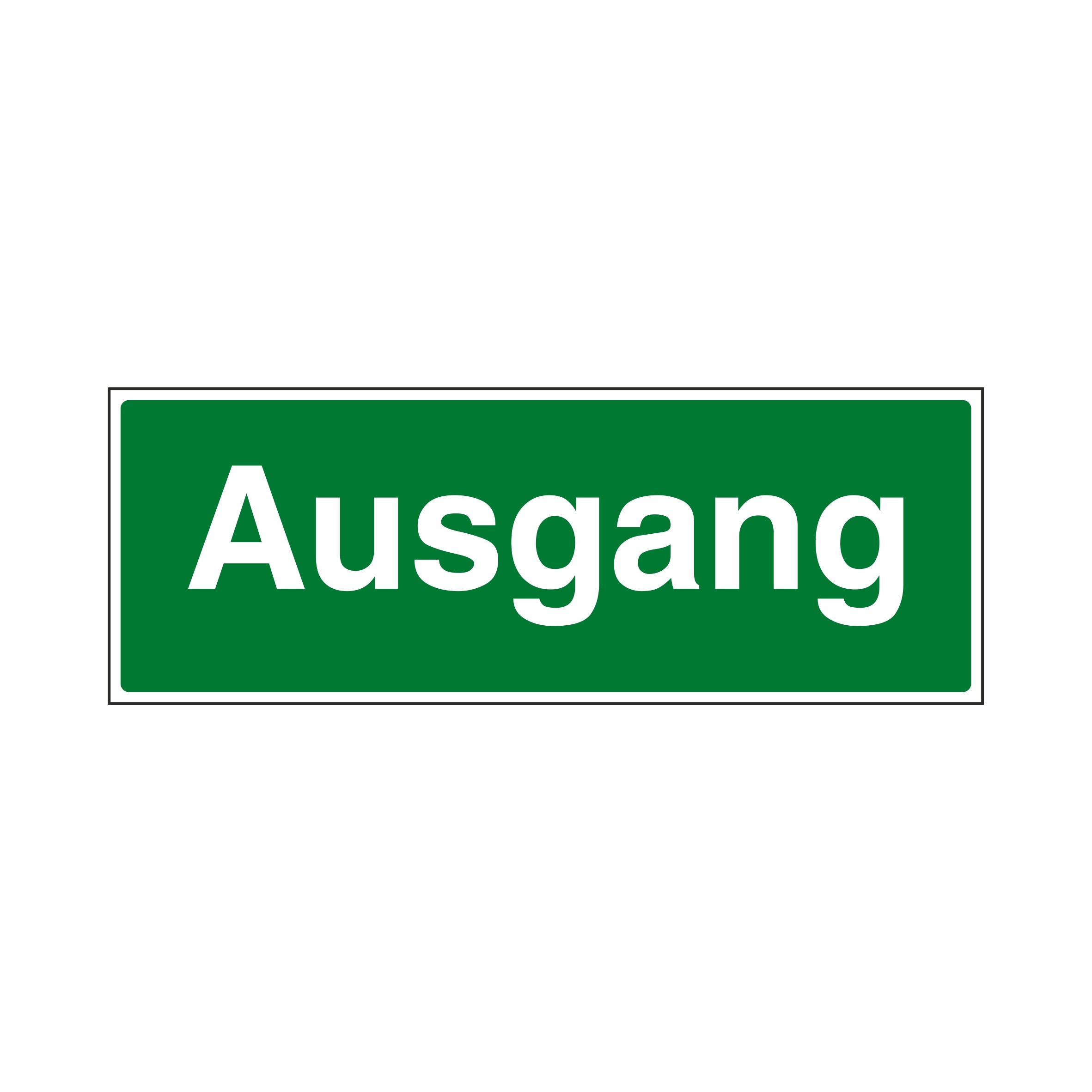 Rettungsschild "Ausgang"