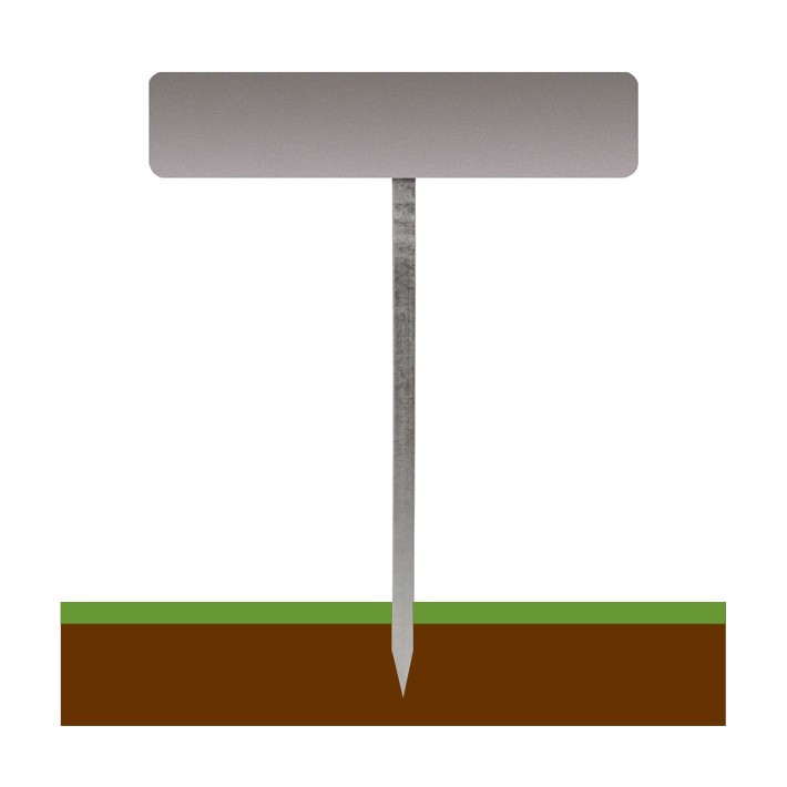 Einschlagpfosten für Parkplatzschilder 52x11cm