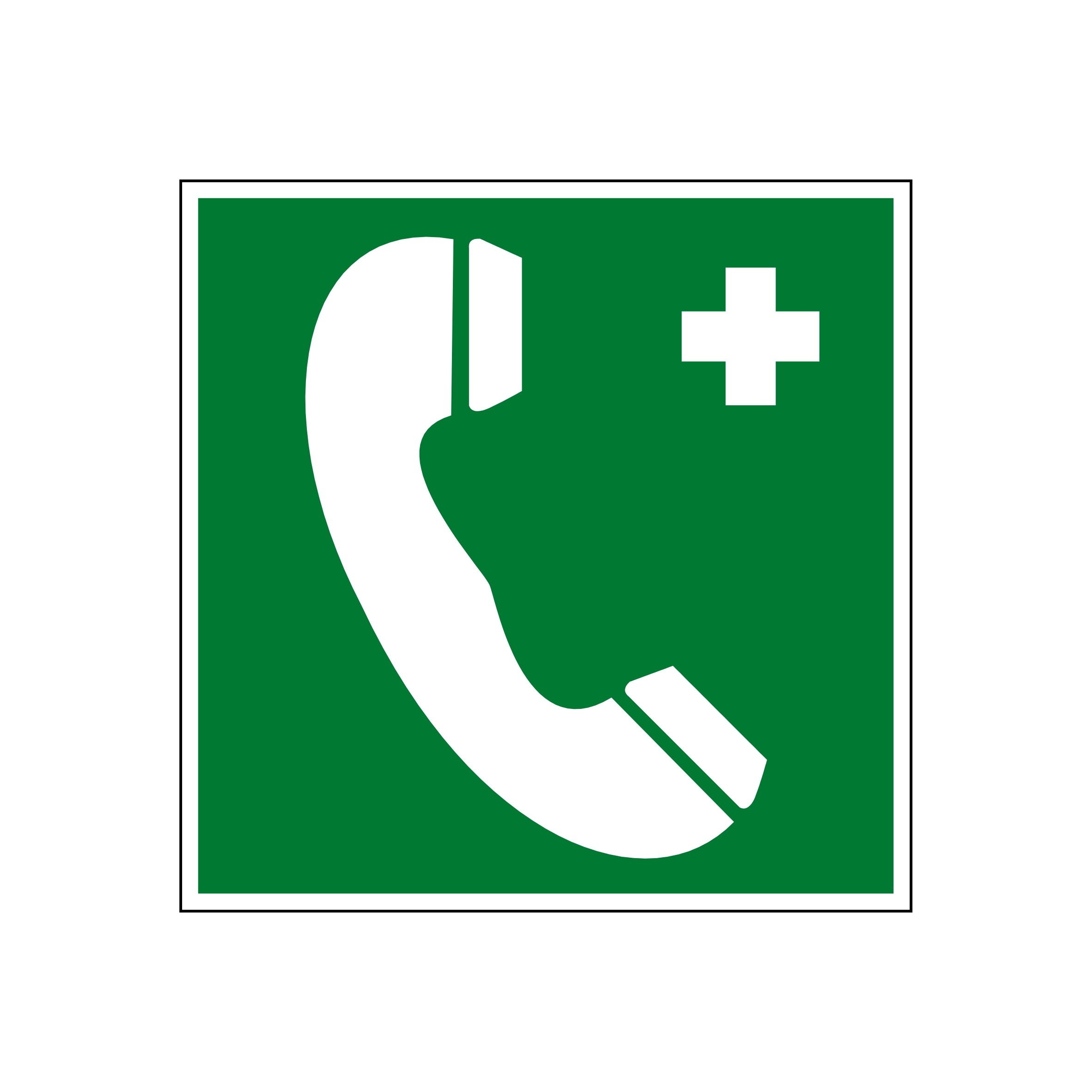 Signefant / Rettungsschild Erste Hilfe / Telefon