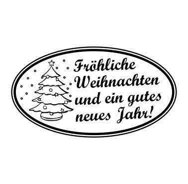 Weihnachtsstempel - 55x30mm