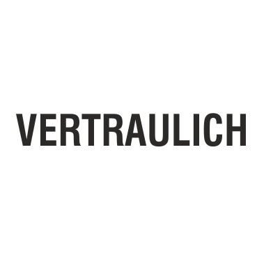 Holzstempel "VERTRAULICH"