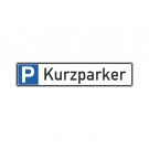 Parkplatzschild "Kurzparker" 52x11cm