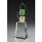 Kristallglas-Trophäe "Leaves Award"